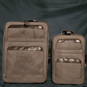 American Tourister Softside Rolling Suitcase & Carry-on Luggage - Brownish Green